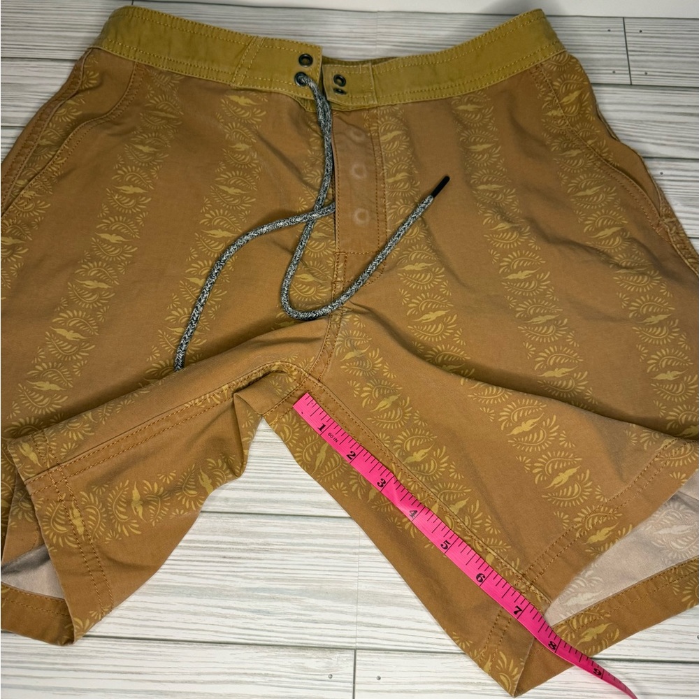 Katin Mustard and Tan Swim Board Shorts